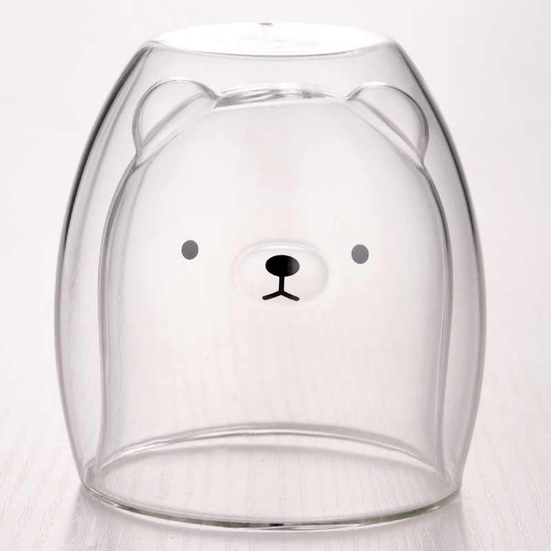 Coffee Bear & Coffee Cat Glass