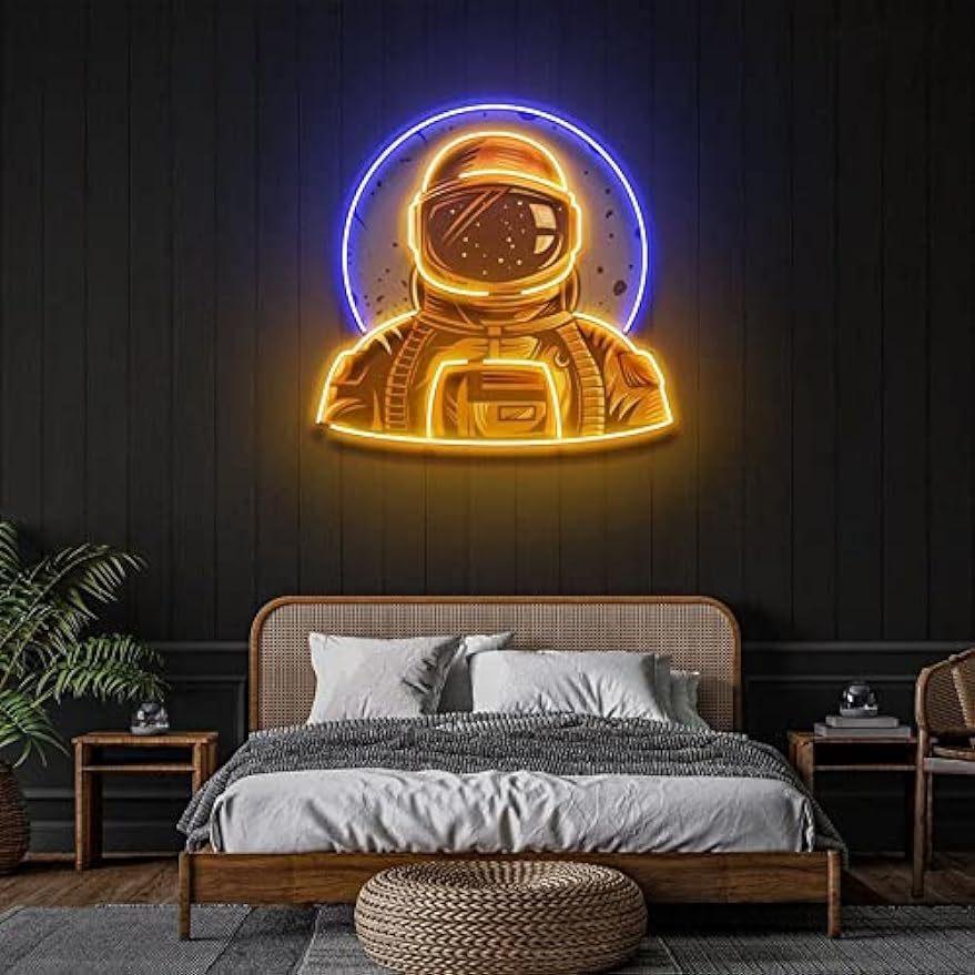 Neon Astronaut Sign