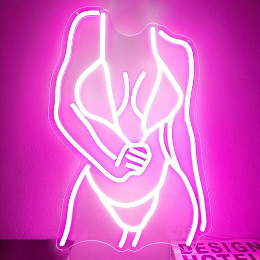 Neon Woman Sign - Dimmable.