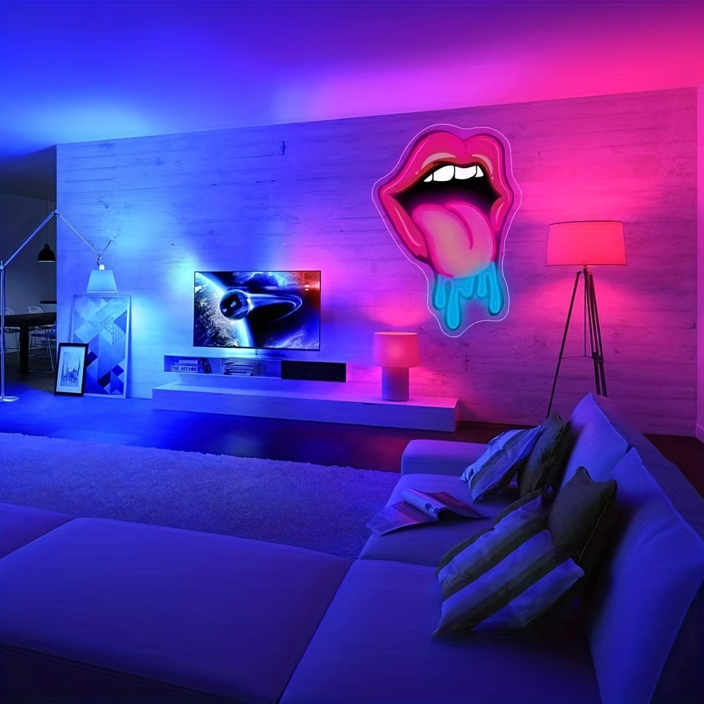 Neon Lips Sign