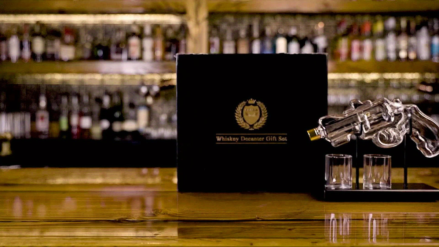 Whiskey Gun with Shot Glasses