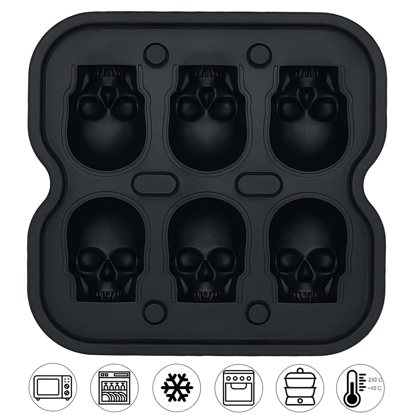 Skull Whiskey Ice Cube Mold