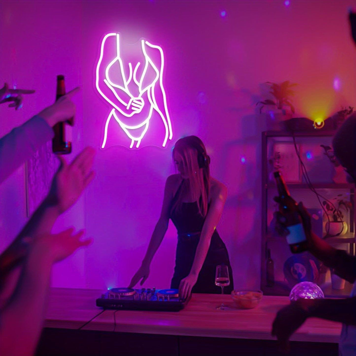 Neon Woman Sign - Dimmable.