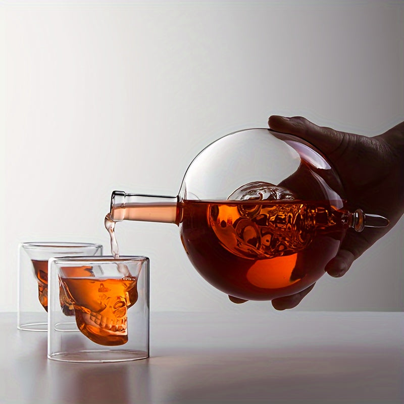Glass Skull Whiskey Dome