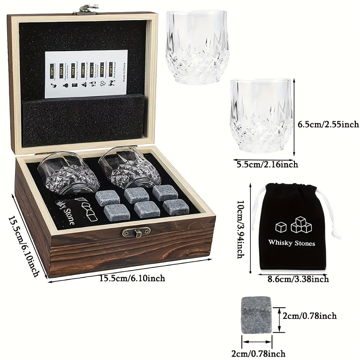 Whiskey Stones Set