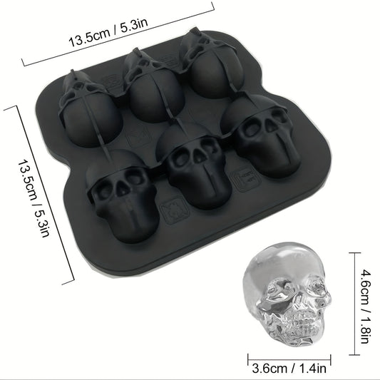 Skull Whiskey Ice Cube Mold