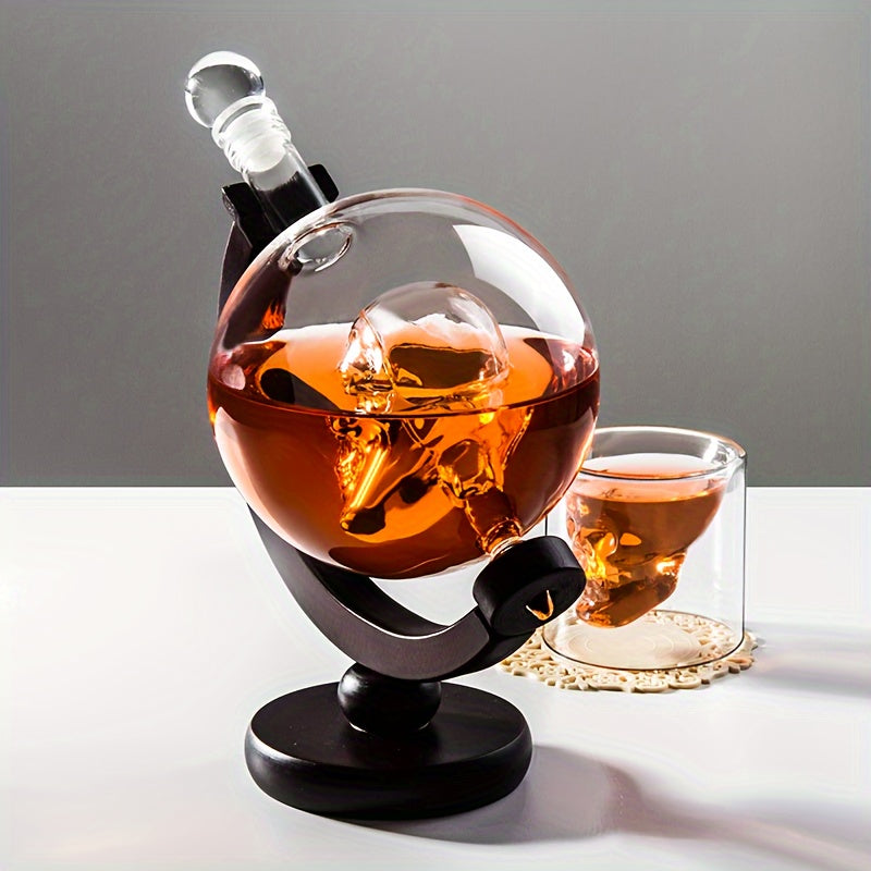 Glass Skull Whiskey Dome