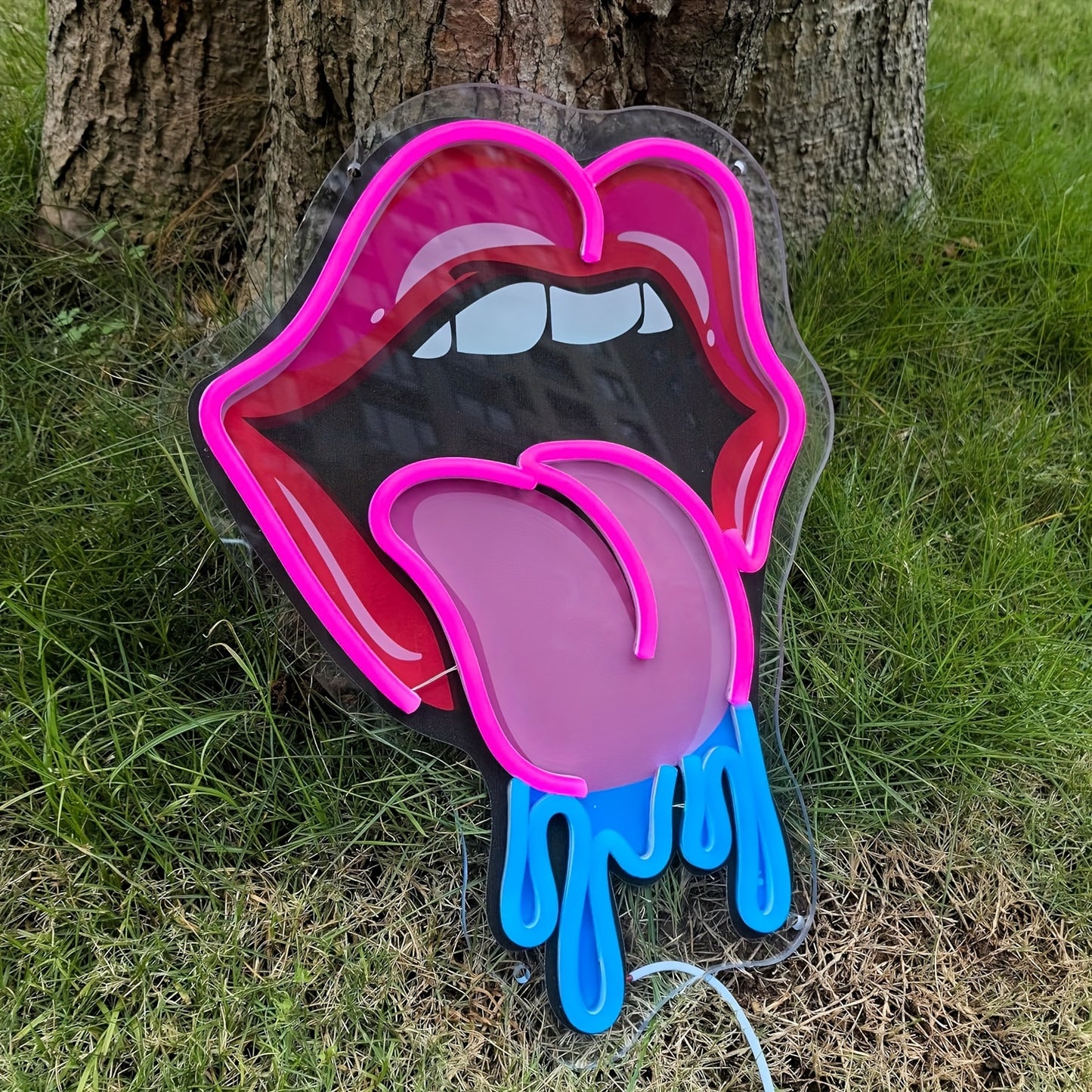 Neon Lips Sign