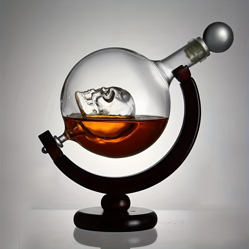 Glass Skull Whiskey Dome